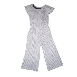 Girls Cat & Jack Sweater Material Jumpsuit Size Small 6/7 Gray